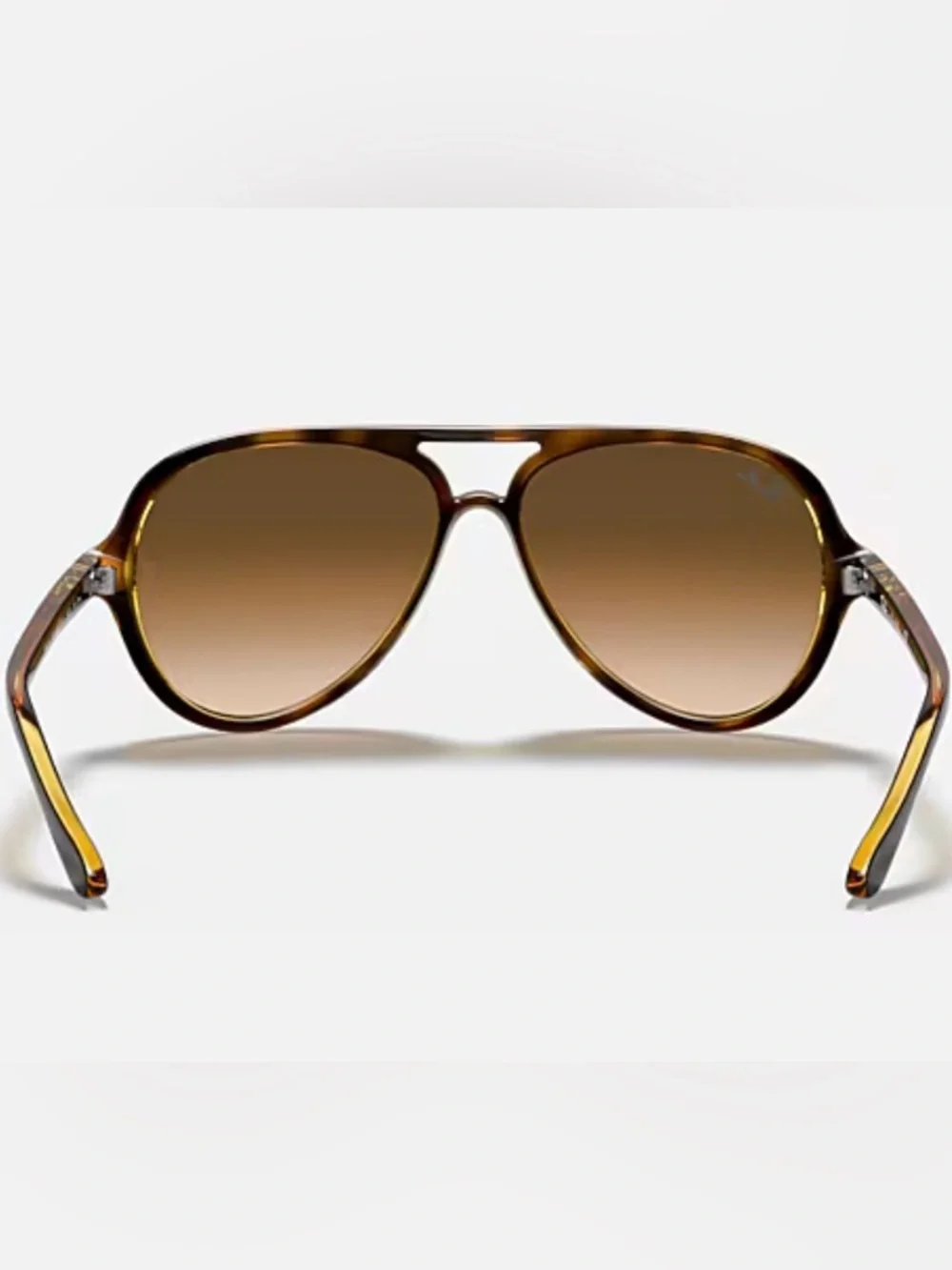 Ray-Ban Men’s RB 4125 Aviator Sunglasses - Brown Lenses